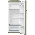 Gorenje Fridge, Mechanic control, CrispZone with HumidityControl, IonAir with DynamiCooling, LED strip by side, 4 glass shelves-Green ORB153OL - Image 4