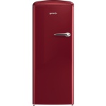 ثلاجة جرونيا ، تحكم ميكانيكي، CrispZone مع نظام التحكم بالرطوبة، IonAir مع DynamiCooling، شريط LED جانبي، 4 رفوف زجاجية - أحمر ORB153R