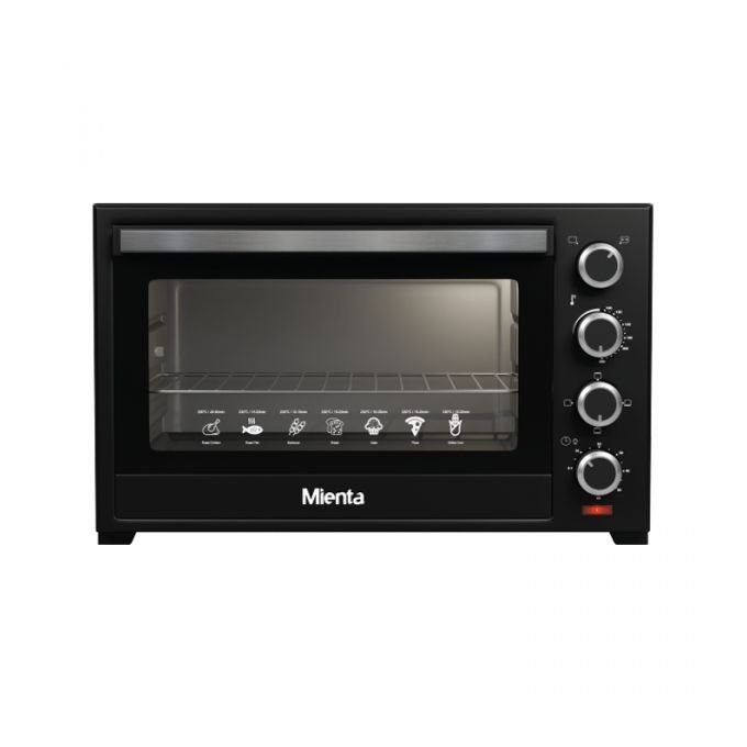 OV30838A فرن كهرباء ميانتا كويك شيف بشواية، 40 سم، 45 لتر، 2000 وات، اسود - OV30838A