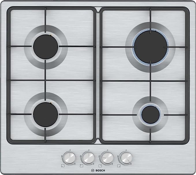 PGP6B5O62Q مسطح كهرباء بوش بلت ان، 4 شعلة، 60 سم، ستانلس ستيل - PGP6B5O62Q