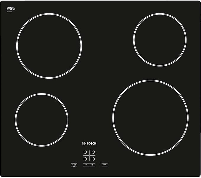 PKE611D17E بوش مسطح كهرباء بلت إن رادينت 60 سم تحكم باللمس أسود PKE611D17E