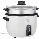 بلاك اند ديكر ماكينة طبخ الرز م RC2850-B5- سعة 2.8 لتر، ابيض