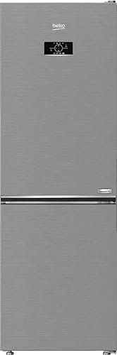 RCNE367E30ZXB ثلاجة بيكو نوفروست، سعة ٣١٦ لترًا، بابين، فريزر سفلي، أبواب قابلة للعكس، وتحكم إلكتروني - RCNE367E30ZXB