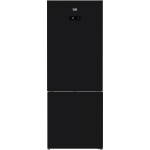 بيكو ثلاجة كومبي 560 لتر نوفروست ديجيتال تاتش اسود زجاج موديل-RCNE560E35ZGB