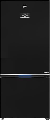 RCNE590E35ZXP3 ثلاجة بيكو، ٥٠٩ لتر، فريزر سفلي، عاكس، أسود، RCNE590E35ZXP3