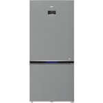 ثلاجة بيكو بفريزر سفلي (كومبي)، سعة 570 لترًا بدون تجميد، من التيتانيوم الإينوكس، رقمية، عرض 83.2 سم، RCNE690E20DZXP