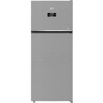 ثلاجة بيكو نيو فروست - سعة 367 لترًا صافيًا - شاشة رقمية - تبريد مزدوج - محرك برو سمارت العاكس - هارفست فريش - فضي مصقول - عرض 70 سم - RDNE420K02DXIDTEG