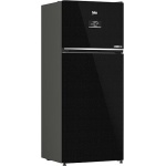 ⁦ثلاجة بيكو بفريزر، سعة إجمالية ٤٢٠ لترًا، صافية ٣٦٧ لترًا، بدون تجميد، لون أسود، عرض ٧٠ سم، RDNE420K02DXITEGB⁩ - الصورة ⁦2⁩