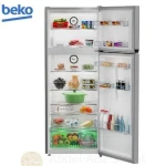Beko No Frost Refrigerator, 455 Liters, Inverter, Silver - Net Capacity 406 litres - RDNE455M20XBIEG - Image 2