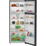 ⁦ثلاجة بيكو بفريزر قائم بذاته، ٧٠ سم، بدون تجميد، سعة ٤٠٦ لتر، لون ستانلس ستيل داكن، RDNG551M20XBR⁩ - الصورة ⁦4⁩