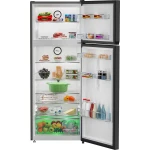 Beko Freestanding Fridge Freezer, 70 cm, No-Frost, 406L, Dark Inox, RDNG551M20XBR - Image 4