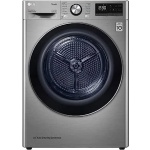 ال جي مجفف ملابس بالمكثف تحميل امامي ديجيتال، 10.1 كجم، 14 برنامج، واي فاي، بلاتينيوم - RH10V9PV2W
