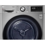 ⁦ال جي مجفف ملابس بالمكثف تحميل امامي ديجيتال، 10.1 كجم، 14 برنامج، واي فاي، بلاتينيوم - RH10V9PV2W⁩ - الصورة ⁦4⁩