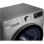 ⁦ال جي مجفف ملابس بالمكثف تحميل امامي ديجيتال، 10.1 كجم، 14 برنامج، واي فاي، بلاتينيوم - RH10V9PV2W⁩ - الصورة ⁦3⁩