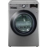 ال جي مجفف ملابس تحميل امامي ديجيتال بتكنولوجيا الانفرتر، 16 كجم، فضي - RH16U8EVCW