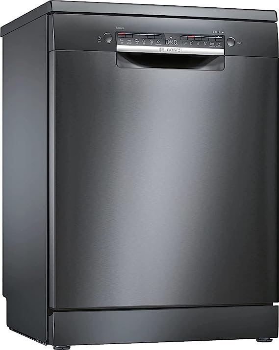 SMS4IKC60T غسالة أطباق بوش ديجيتال، 13 أفراد، 6 برامج، 60 سم، أسود - SMS4IKC60T