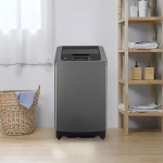 ⁦غسالة ملابس ال جي سمارت فوق اوتوماتيك بتكنولوجيا الانفرتر، تحميل علوي، 11 كجم، فضي غامق - T1164NEHGB⁩ - الصورة ⁦2⁩