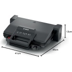 ⁦شواية بوش TCG3323 أسود مطفي 2000 وات ترموستات 5 مستويات 3 اوضاع: وضع الشواية أو الفرن، حجري⁩ - الصورة ⁦3⁩