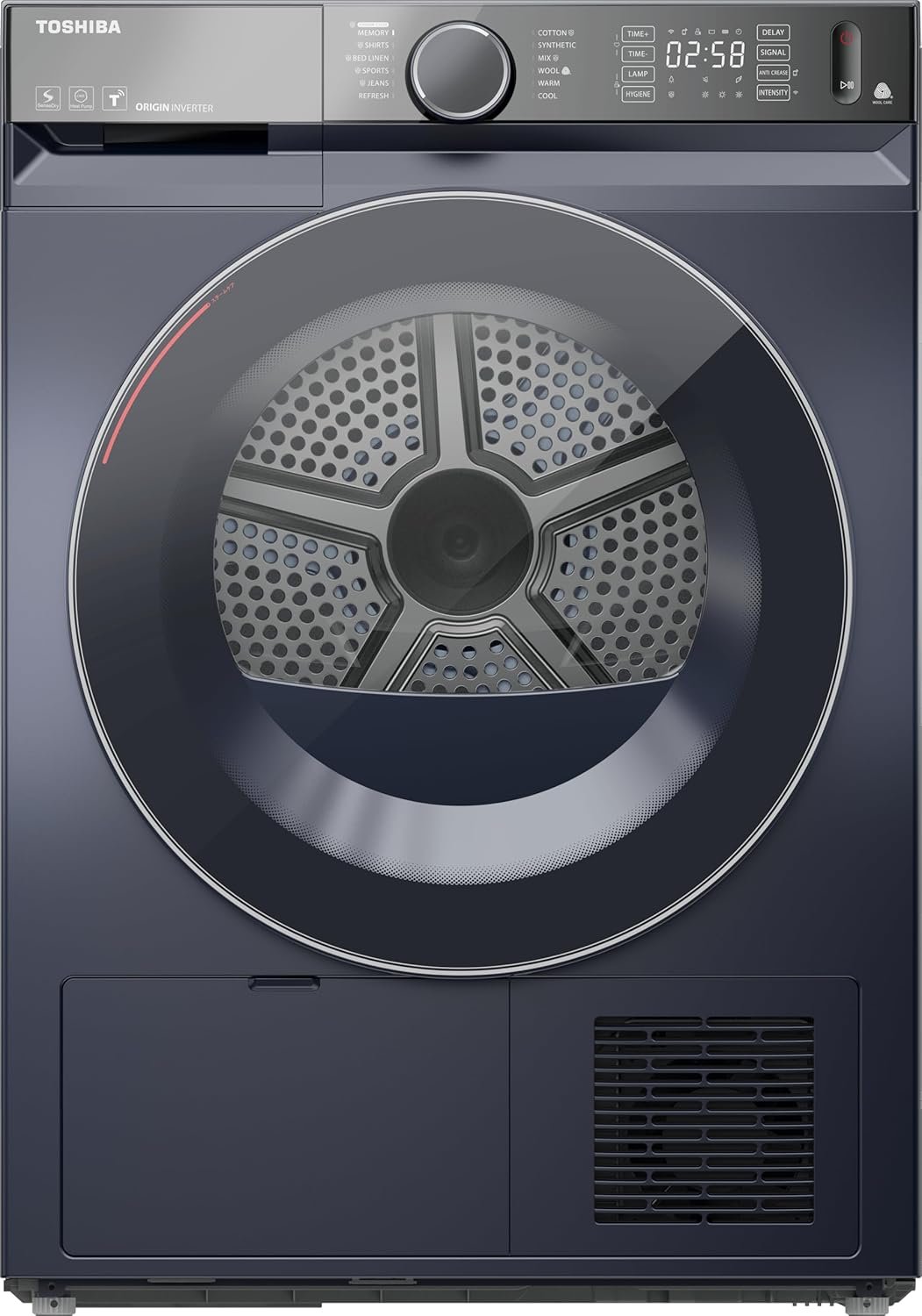 TD-BK112GHEGMK غسالة توشيبا تحميل أمامي مضادة للبكتيريا، مضخة حرارية، واي فاي، TD-BK112GHEG(MK)