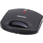 بلاك أند ديكر صانعة الساندوتش 600 واط، شريحتين موديل TS1000-B5 - أسود