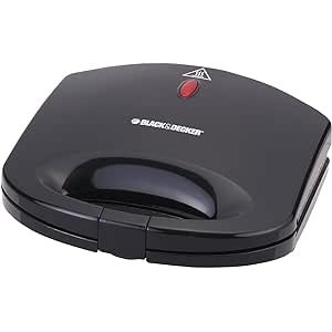 بلاك أند ديكر صانعة الساندوتش 600 واط، شريحتين موديل TS1000-B5 - أسود