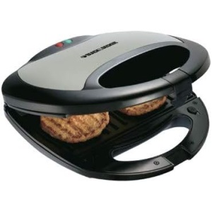 بلاك اند ديكر TS2020 صانعة ساندويش وشواية مع شريحتين، 750واط - اسود