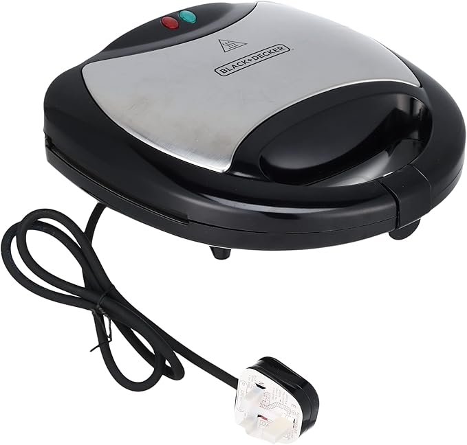 TS2090 بلاك اند ديكر جهاز صنع الساندويتشات والوافل وشواية 3 فى 1 TS2090-B5، 750 وات