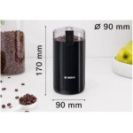 ⁦بوش مطحنة قهوة 180 وات لون أسود TSM6A013B⁩ - الصورة ⁦2⁩