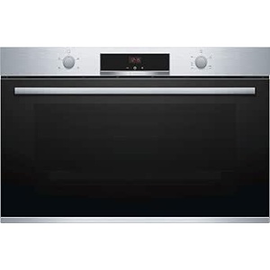 بوش فرن 90 سم بلت ان غاز بالشواية كهرباء ديجيتال ستانلس ستيل VGD553FR0