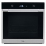 وايرلبول فرن بيلت ان كهرباء 60 سم 75 لتر مزود بالمروحة وتايمر ديجيتال لون فضي W7 OM5 4H