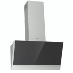 شفاط جرونيا ديكوري، ٩٠ سم، مصنوع من الفولاذ المقاوم للصدأ والزجاج، ٣ سرعات، تحكم باللمس، قوة شفط هواء: ٦٥٠ متر مكعب/ساعة - WHI943E6XGB