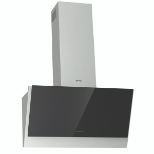 شفاط جرونيا ديكوري، ٩٠ سم، مصنوع من الفولاذ المقاوم للصدأ والزجاج، ٣ سرعات، تحكم باللمس، قوة شفط هواء: ٦٥٠ متر مكعب/ساعة - WHI943E6XGB