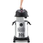 ⁦بلاك اند ديكر مكنسة برميل، 1610 وات، فضي/اسود - WV1450-B5⁩ - الصورة ⁦5⁩