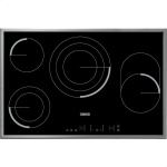 زانوسي مسطح كهربائي سيراميك زجاجي بلت ان تحكم باللمس - 80 سم ، أسود - ZEV8648XBA