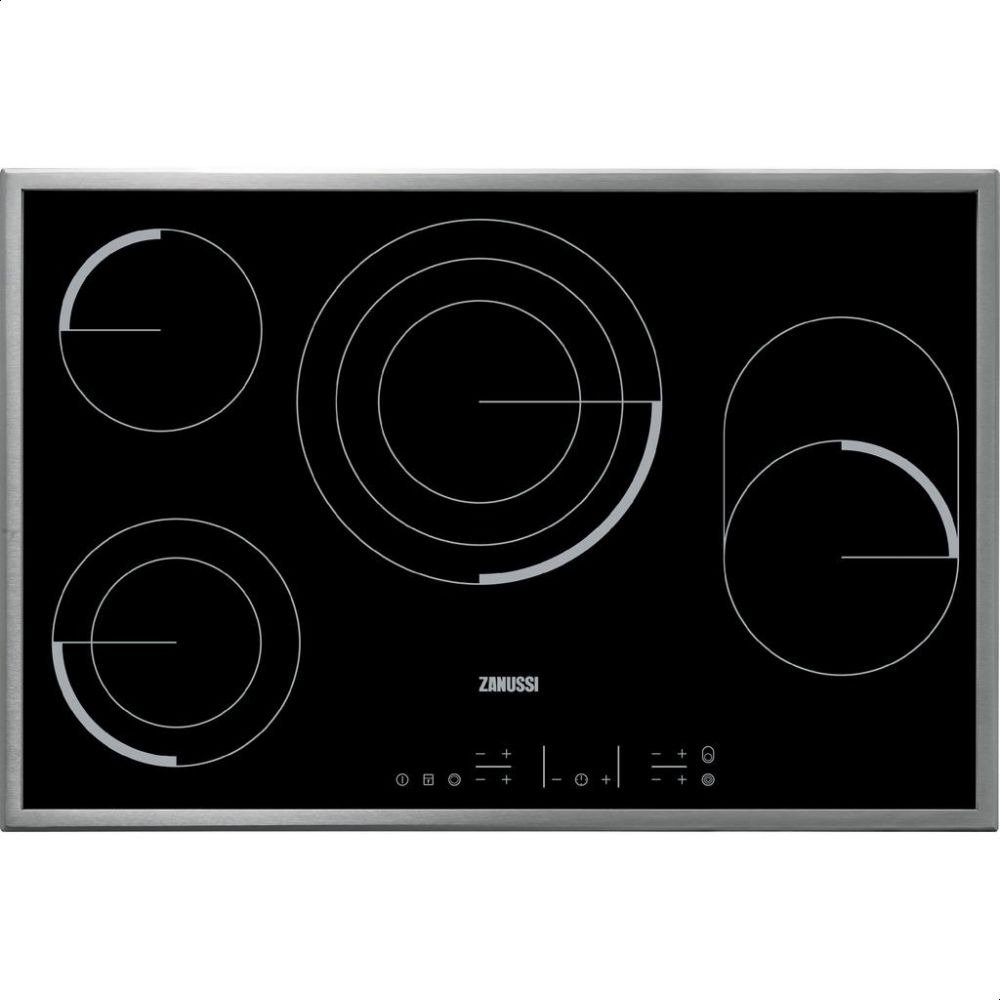 ZEV8648XBA زانوسي مسطح كهربائي سيراميك زجاجي بلت ان تحكم باللمس - 80 سم ، أسود - ZEV8648XBA