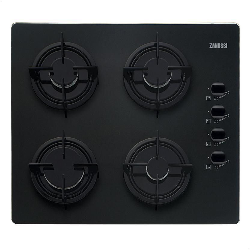 ZGO62414BA زانوسي مسطح غاز بلت ان 4 شعلات ZGO62414BA - اسود