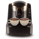 ارزوم اوكا - ماكينة قهوة تركى بـــــ وش - اسود/نحاسى - OK001