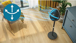 دوران وإمالة تلقائيان للشعور بالنسيم في أي مكان