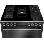 بوتجاز غاز بوش Series 8، عدد 5 شعلة، 90 سم، اسود - HJY5G7V61S