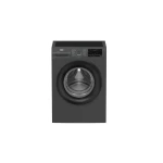 Beko Front Load Washing Machine, 8 kg, 1200 RPM, Digital Inverter, Gray - WFST86XS