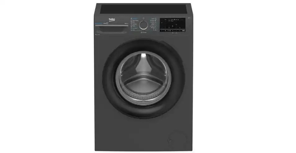 Beko Front Load Washing Machine, 8 kg, 1200 RPM, Digital Inverter, Gray - WFST86XS
