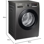 ⁦غسالة سامسونج تحميل أمامي مع نظام بخار صحي 8.0 كجم - WW80T4040CX1⁩ - الصورة ⁦2⁩