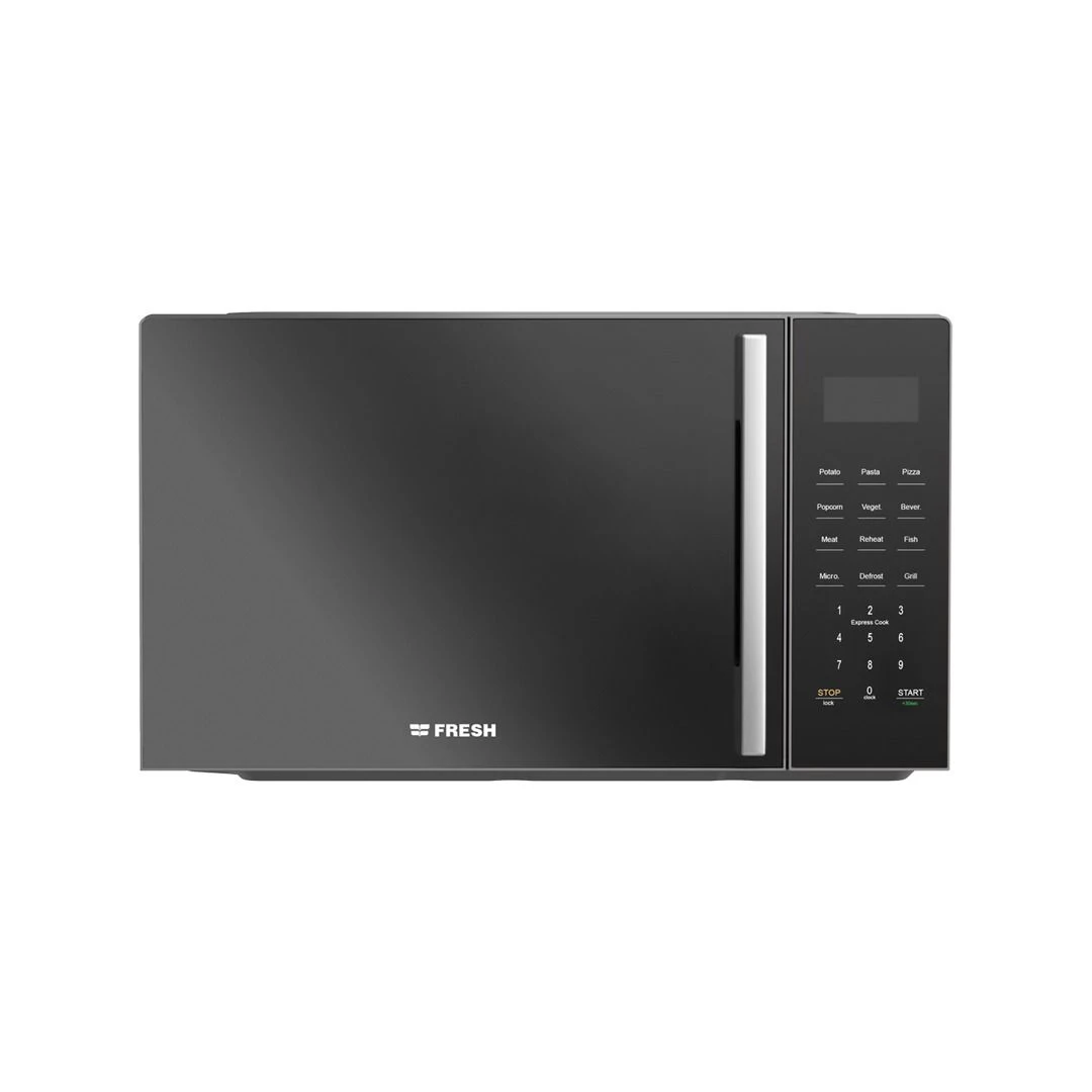 FMW-25KC-BW ميكروويف FMW-25kc-BW رقمي سعة 25 لتر من فريش، لون أسود